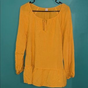 Yellow Flowy Blouse